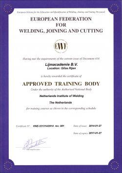 ATB-certificate van Lijmacademie