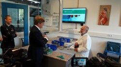 His Majesty King Willem Alexander honored Lijmacademie with a visit in October 2017 (Photo: BN De Stem)