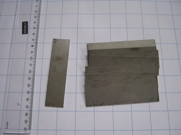 Stainless Steel 100*25*1.5 mm - laser cut