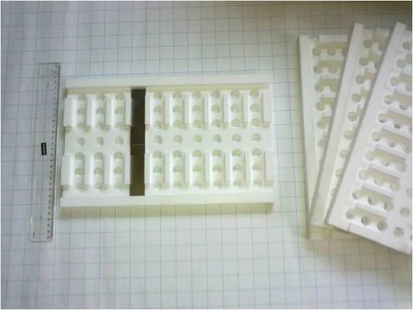 PTFE positioning unit for 10 test specimens EN 1465